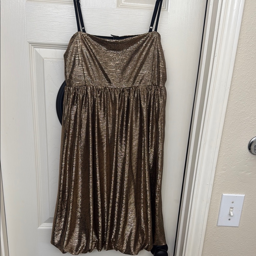 Gold Metallic Dress